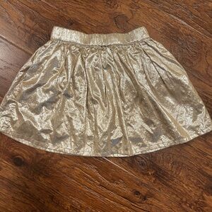 Mini Boden Gold Metallic Skirt
